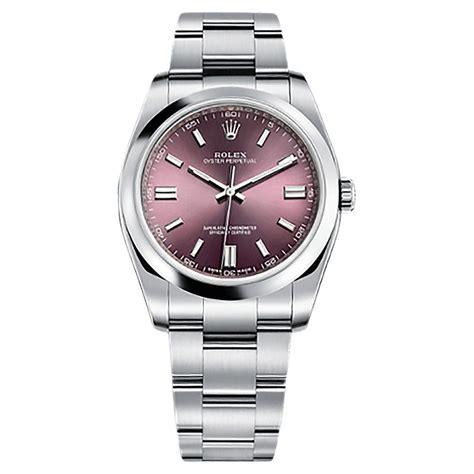 rolex op 36 red grape|rolex 36 stainless steel.